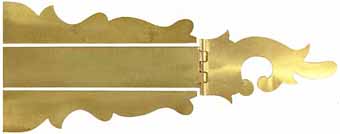 Somerset County Patchbox Kit,
brass, 7-7/8"  overall length